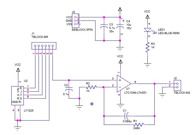 Thermocouple Amplifier Schematic Thermocouple Amplifier Schematic