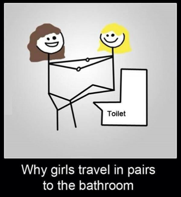 Bathroom Model Meme when girls go to the bathroom in groups Bathroom Model Meme when girls go to the bathroom in groups